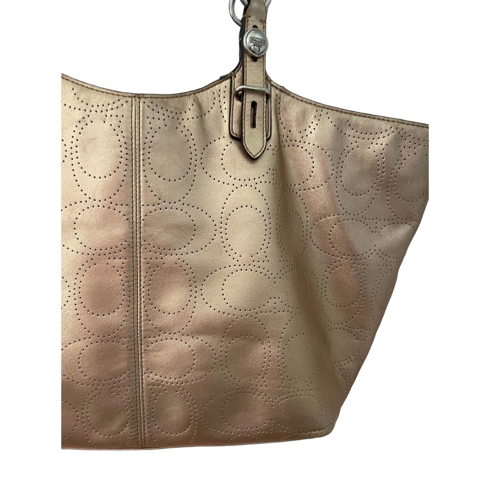 Coach Gold Signature Bag - Picture 8 of 9